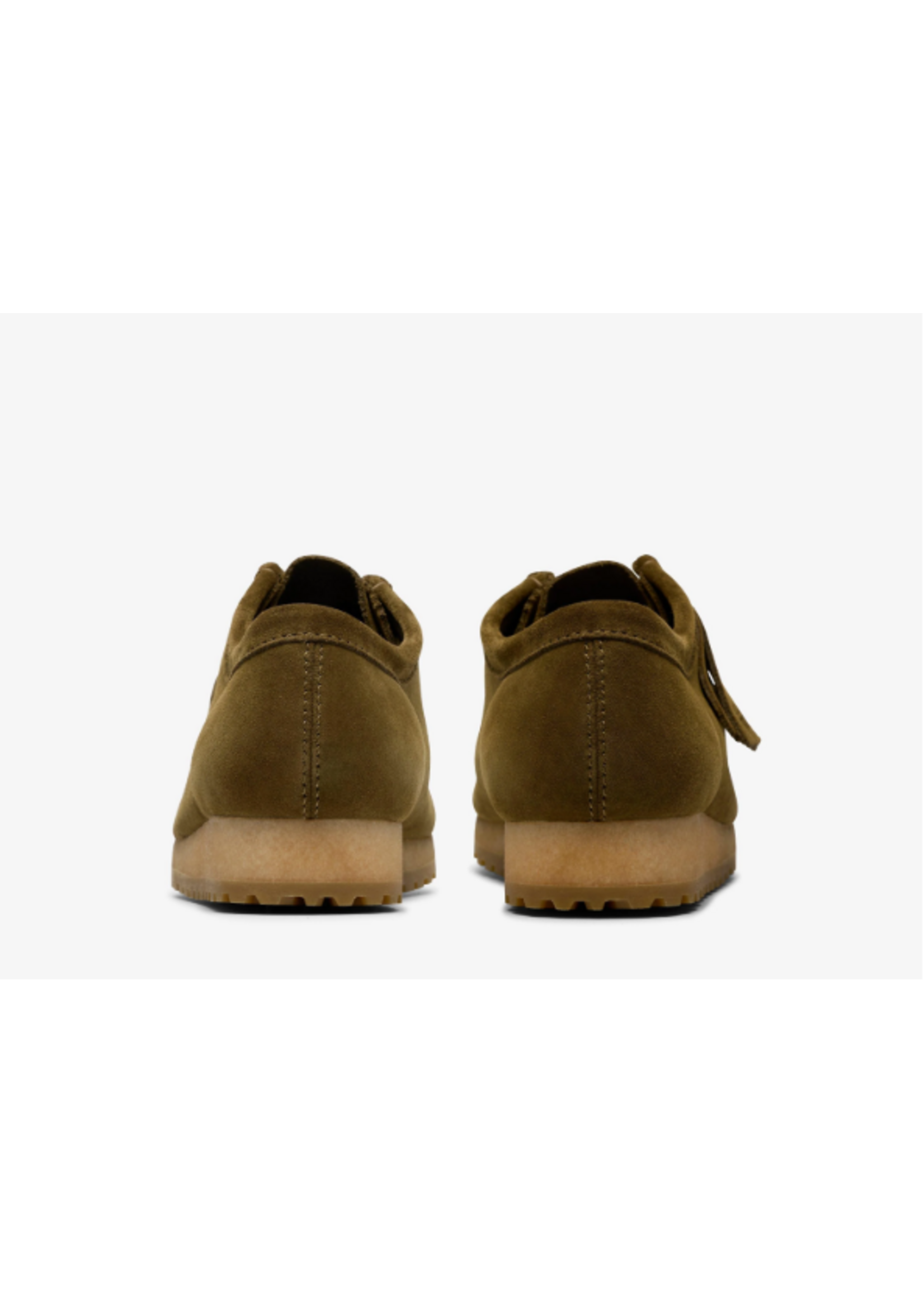 Clarks Mens Originals Icon Wallabee RB  Olive Green Suede 26183094