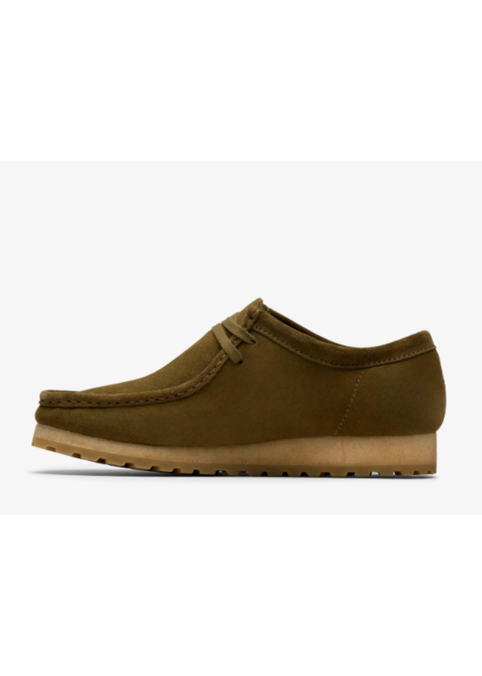 Clarks Mens Originals Icon Wallabee RB  Olive Green Suede 26183094