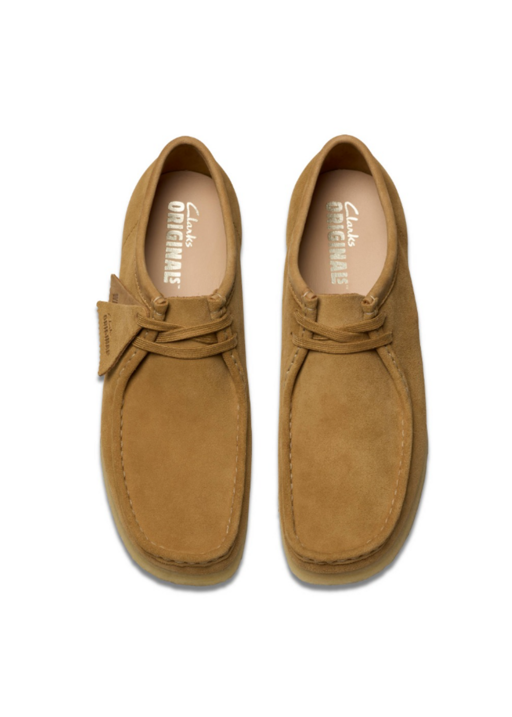 Clarks Mens Originals Icon Wallabee Mid Tan Suede 26180198