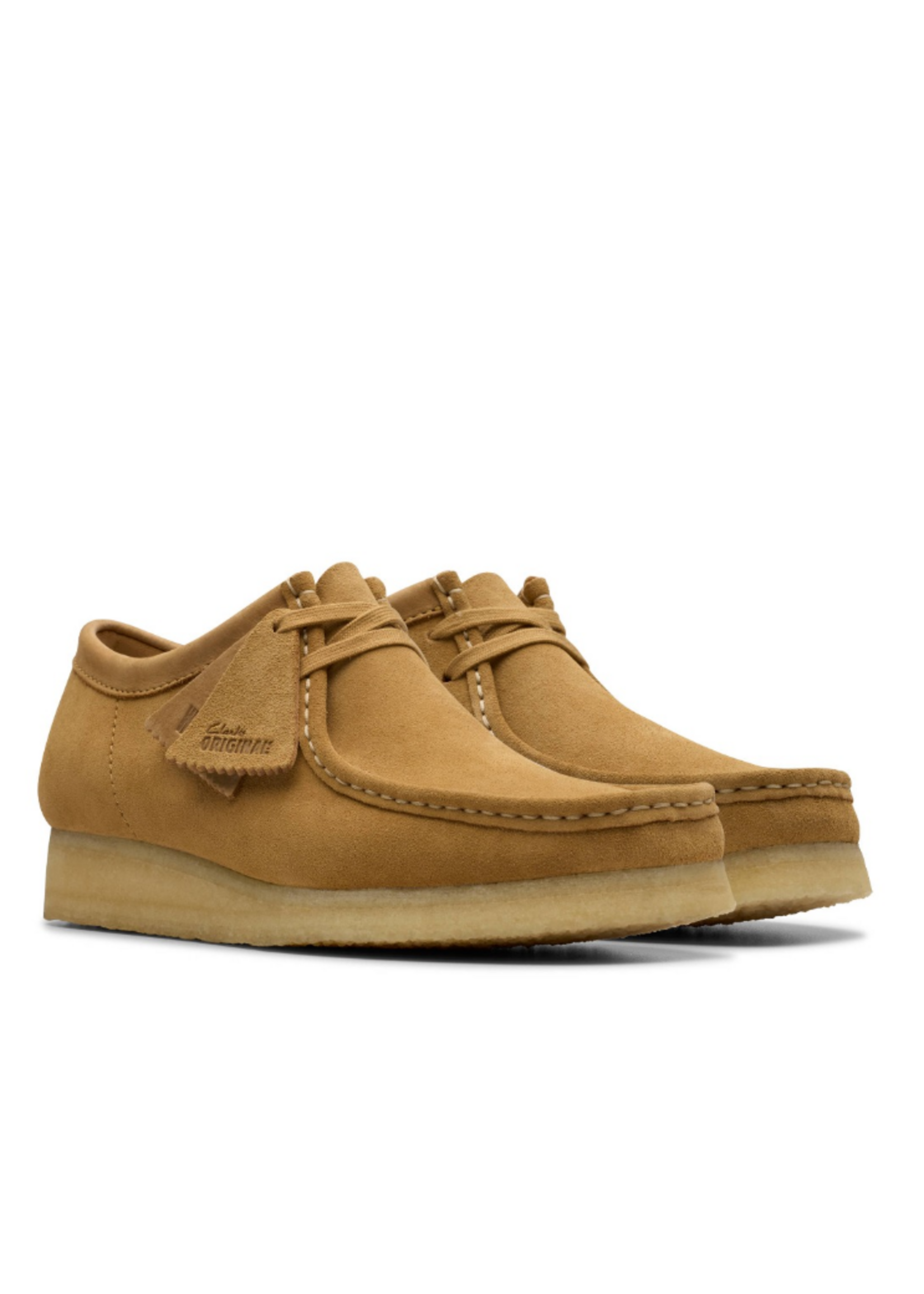 Clarks Mens Originals Icon Wallabee Mid Tan Suede 26180198