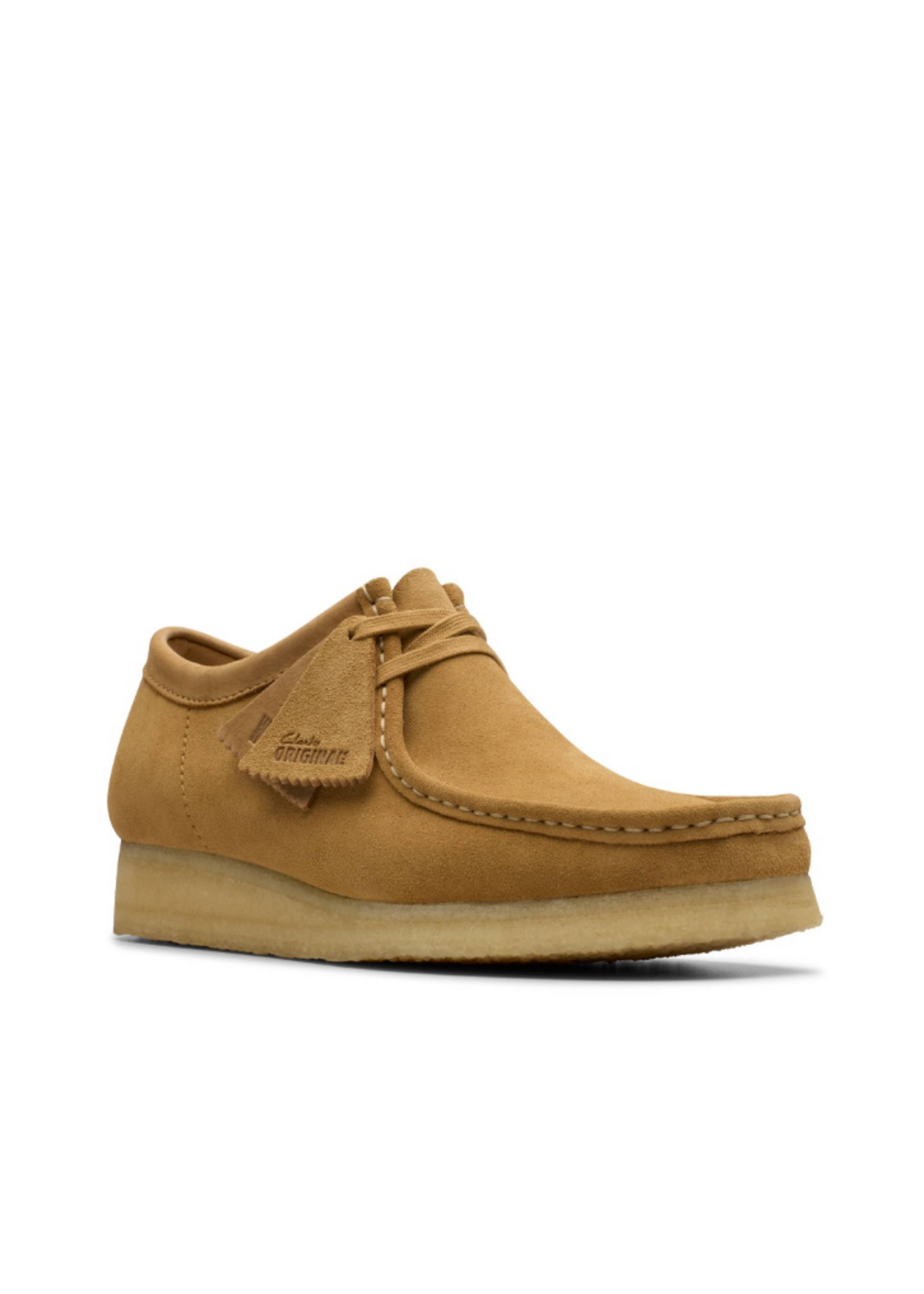 Clarks Mens Originals Icon Wallabee Mid Tan Suede 26180198