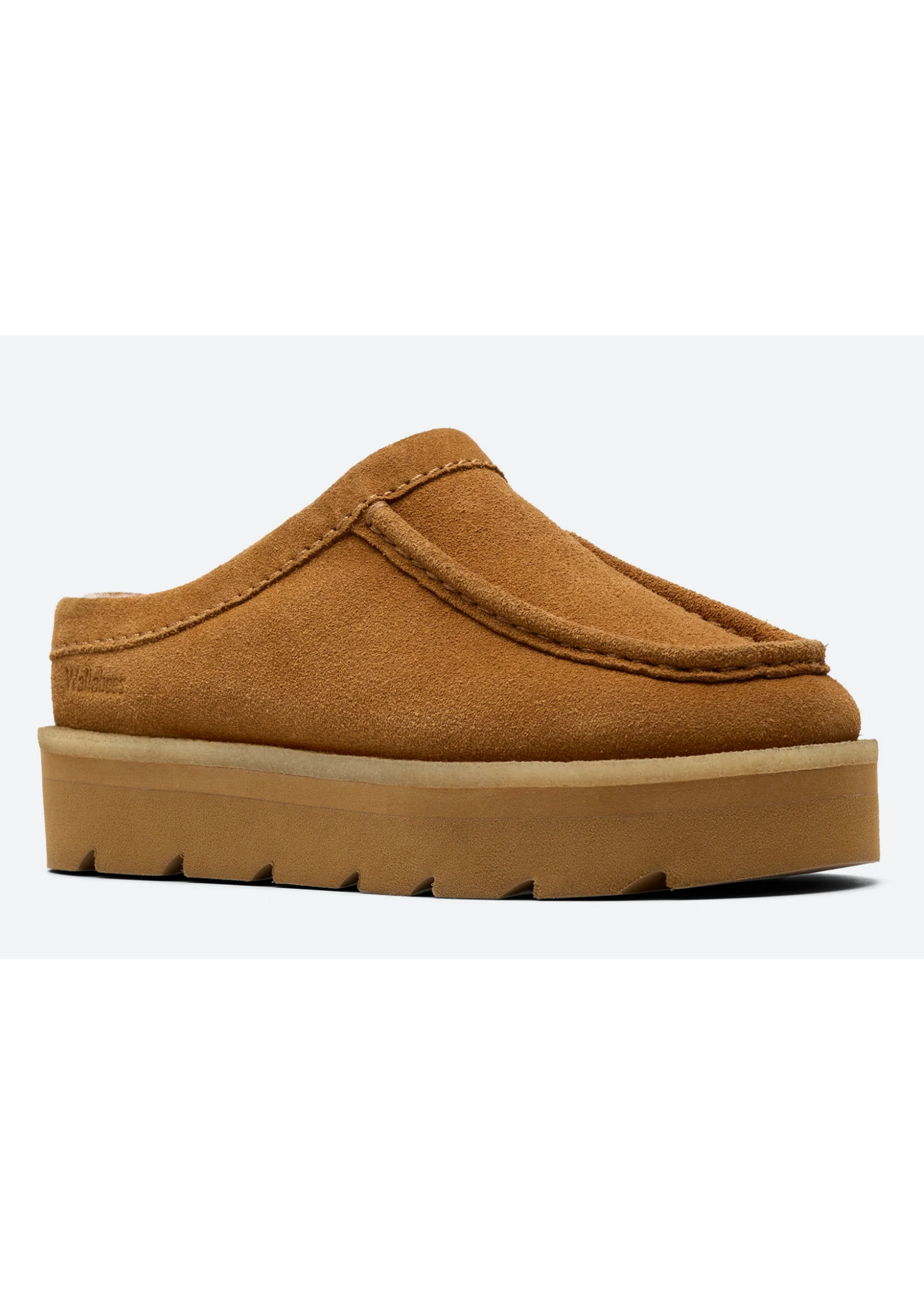 Clarks Womens Originals Icon Meare Mule Caramel Warmlined Beige 26182829