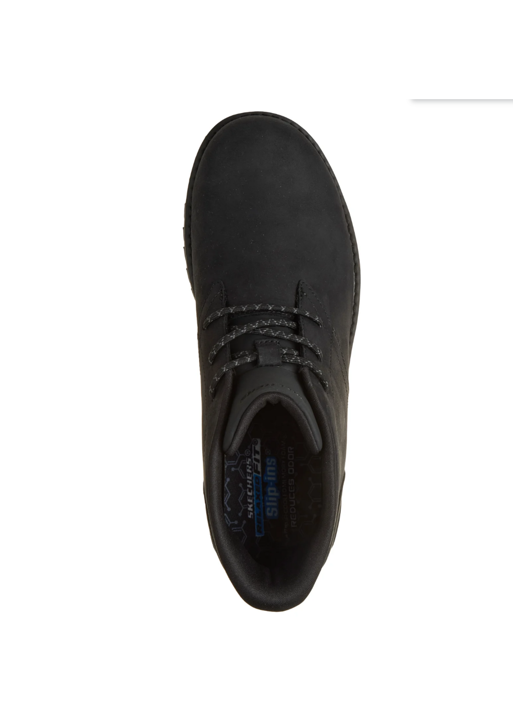 Skechers Men’s Hands Free Slip-ins Relaxed Fit: Quintero - Damien Leather Memory Foam Casual Ankle Boots (205903/BBK)