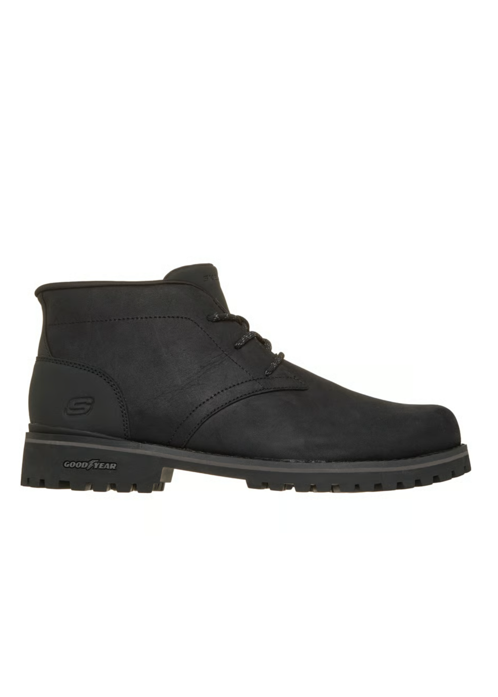 Skechers Men’s Hands Free Slip-ins Relaxed Fit: Quintero - Damien Leather Memory Foam Casual Ankle Boots (205903/BBK)