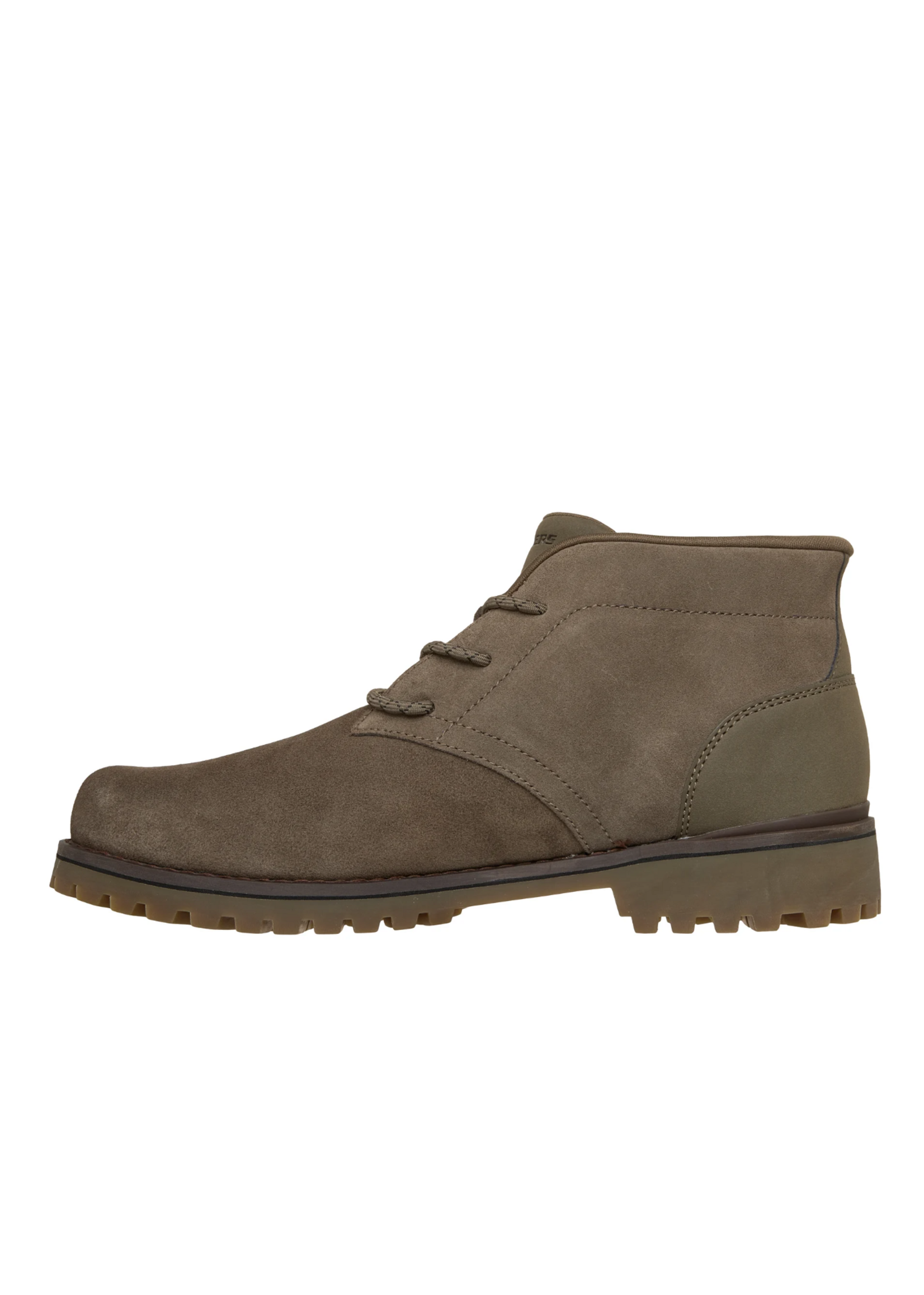 Skechers Men’s Hands Free Slip-ins Relaxed Fit: Quintero - Damien Leather Memory Foam Casual Mid-Top Boots (205903/DKTP)