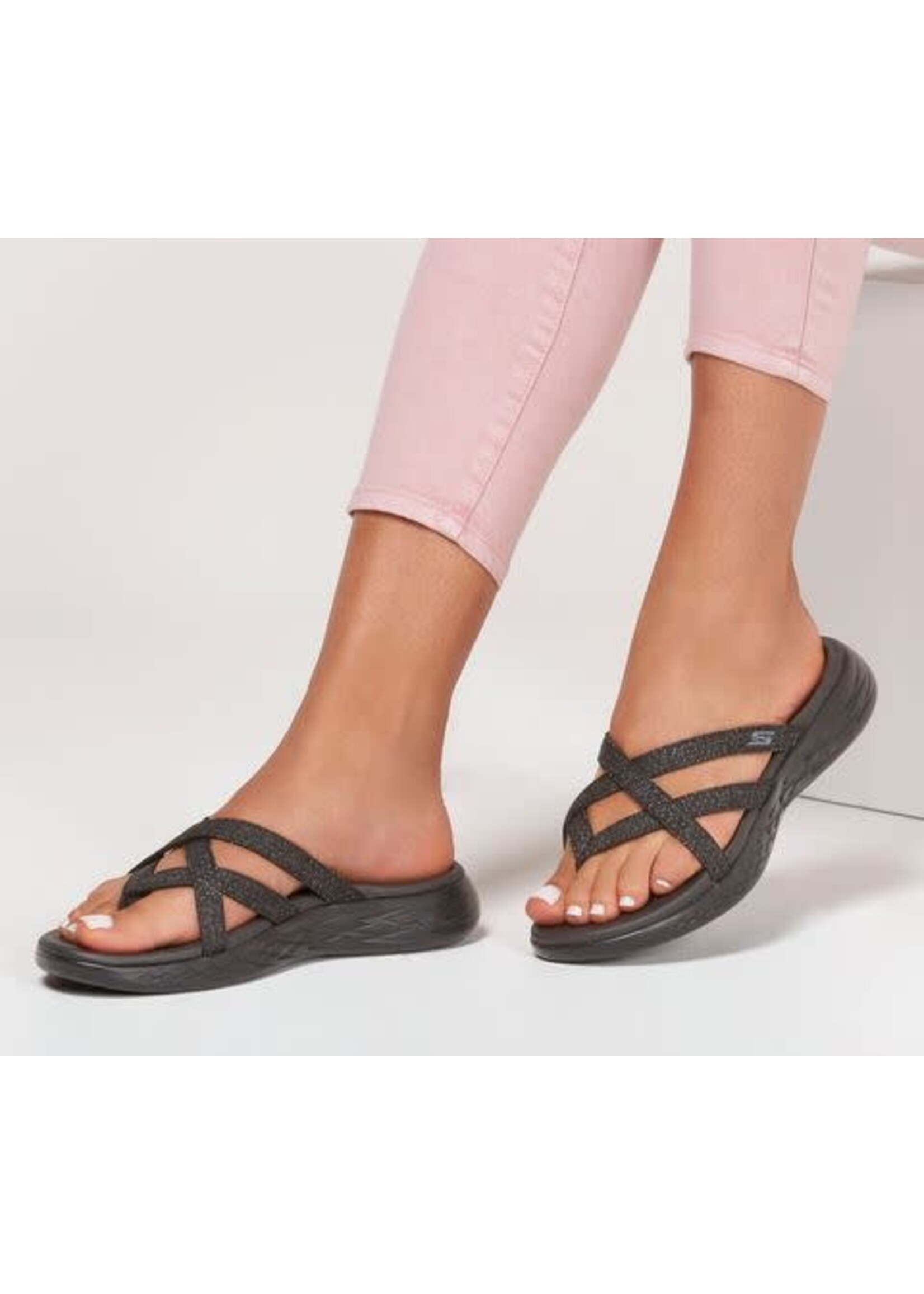 Skechers Women's On the Go 600 -Dainty -Black/Grey