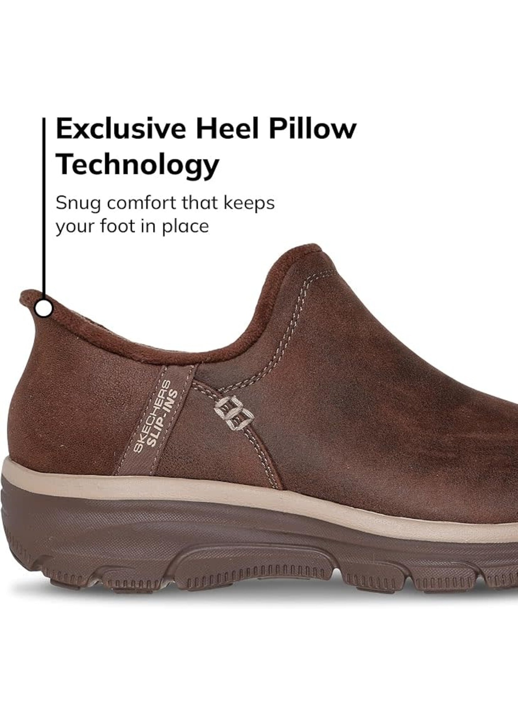 Skechers Women's Slip-ins Relaxed Fit: Easy Going - Modern Hour 3 chocolate (169167 CHOC)