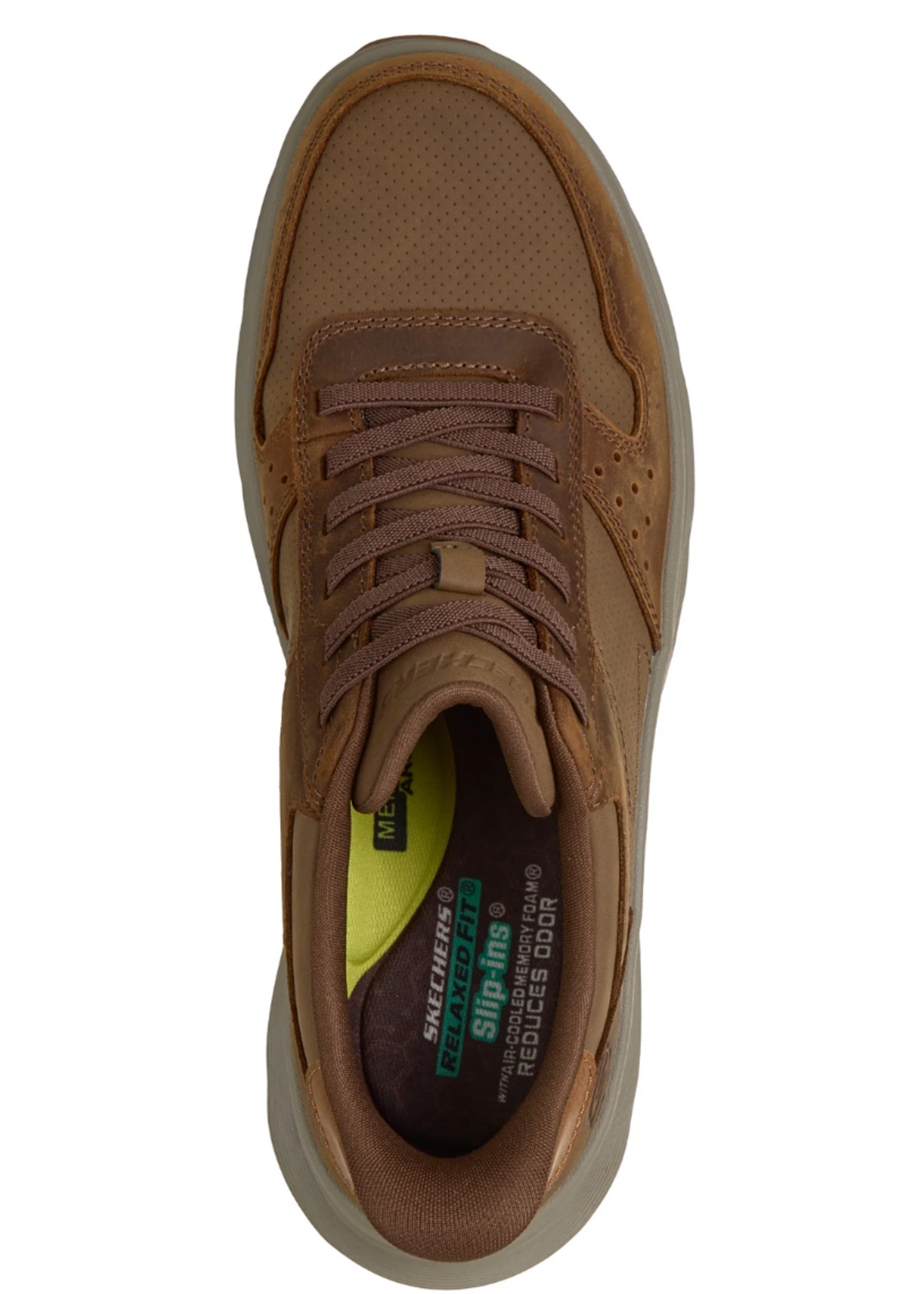 Skechers Men's Slip-ins Relaxed Fit: Garza Ultra - Tyrell Dark Brown (205867 CDB)