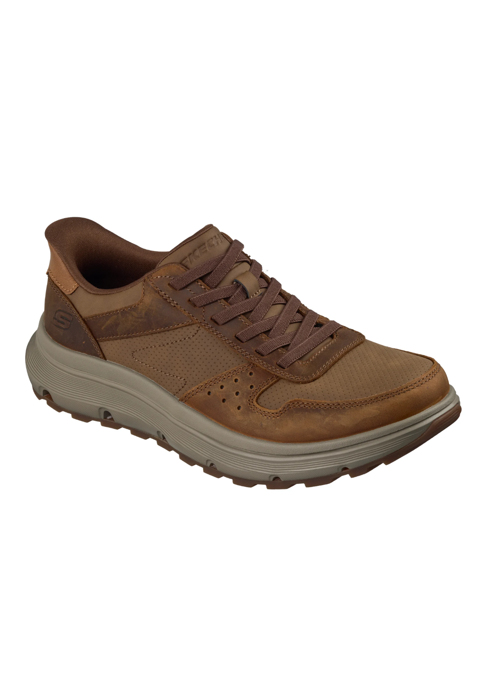 Skechers Men's Slip-ins Relaxed Fit: Garza Ultra - Tyrell Dark Brown (205867 CDB)