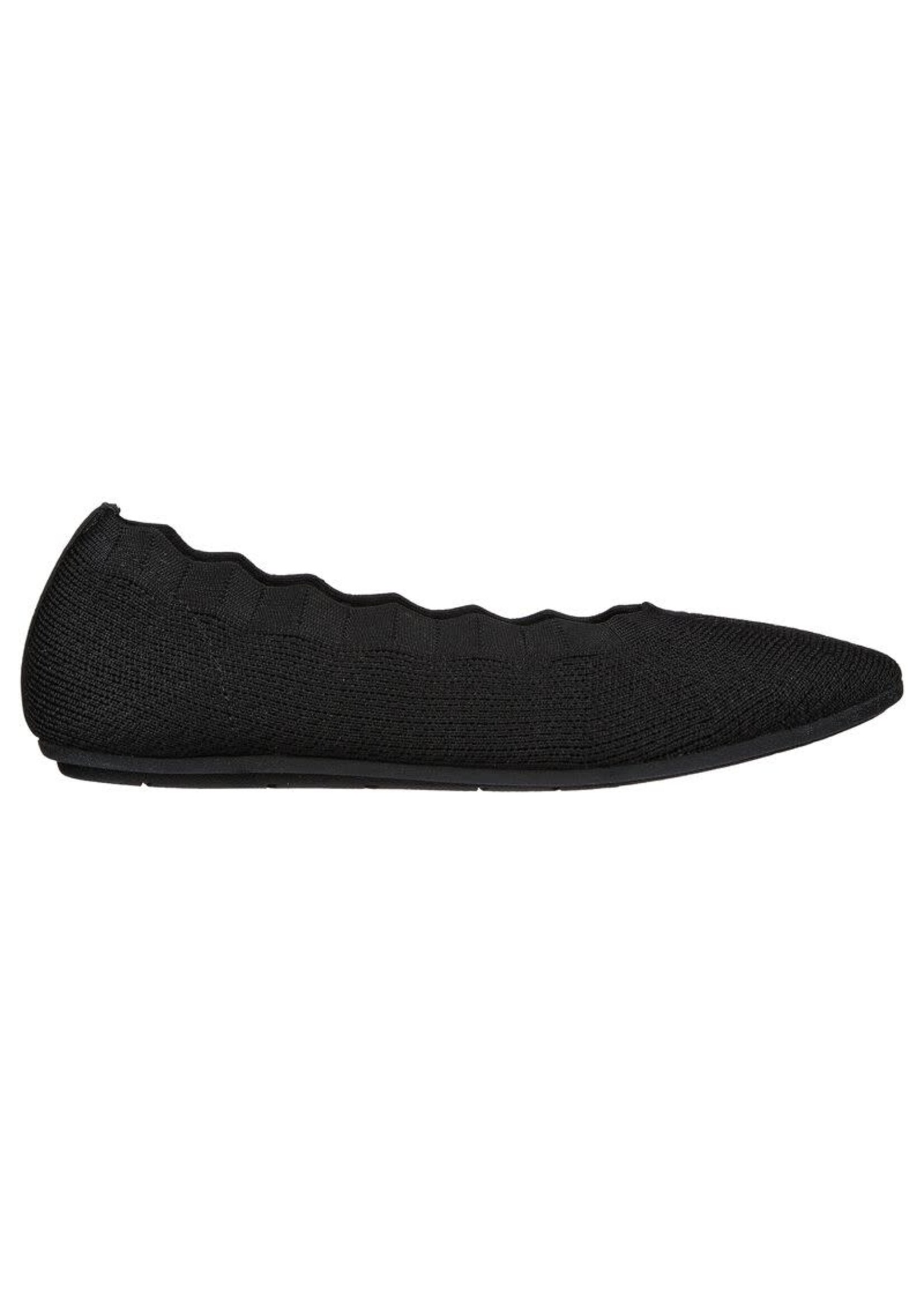 Skechers Women's Cleo 2.0 Love Spell Flat 158343 Black