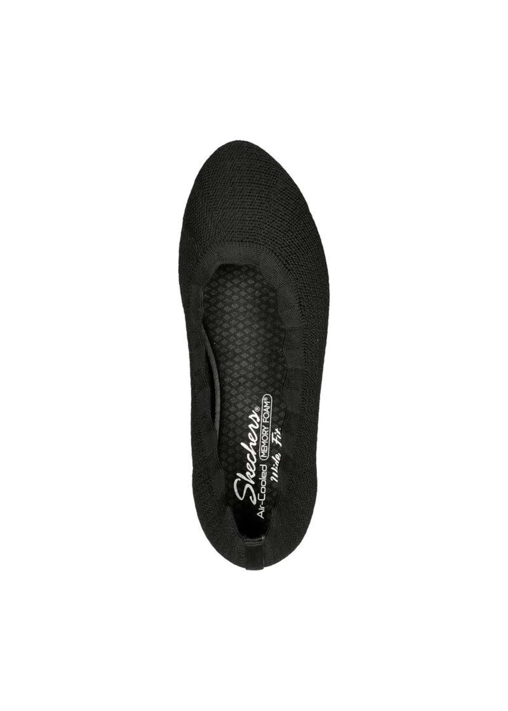 Skechers Women's Cleo 2.0 Love Spell Flat 158343 Black