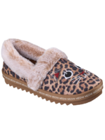 Skechers Womens BOBS Cozy Kiss - Cozy Cat Leopard Slippers 113698