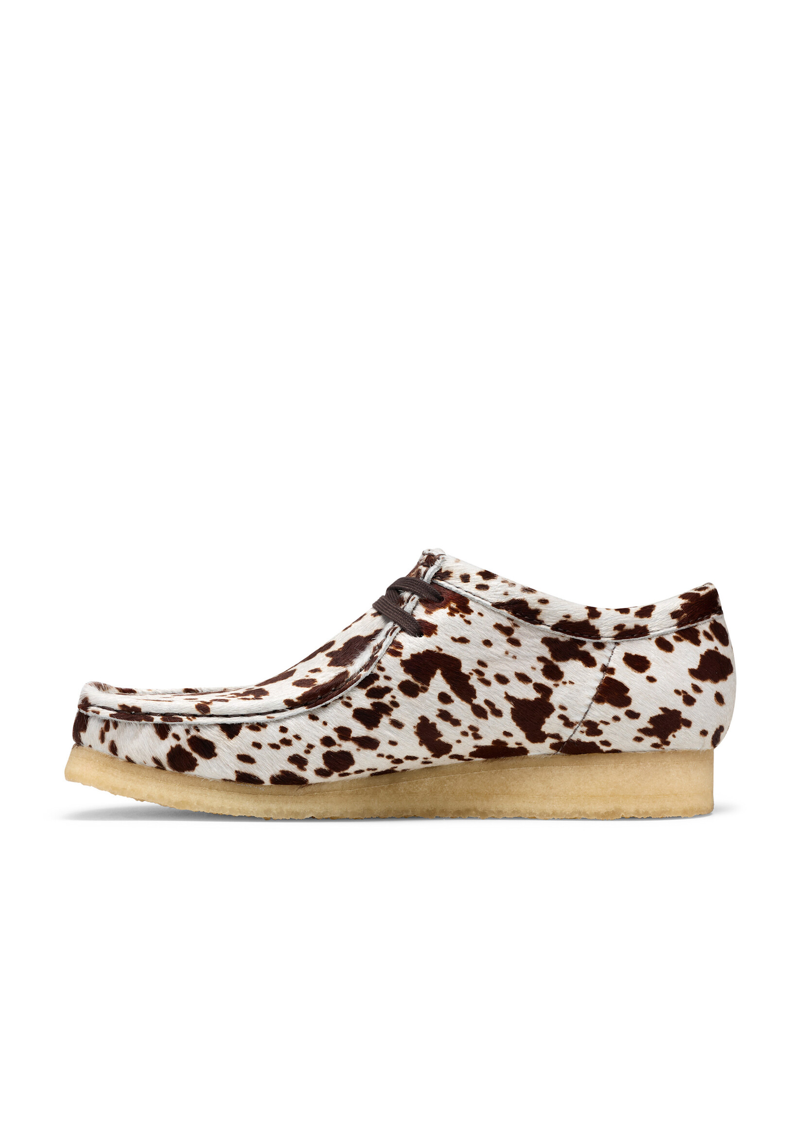 Clarks Originals Wallabee Boot – Brown Cow Print (Blanch Yu Collab) – SKU 26327520