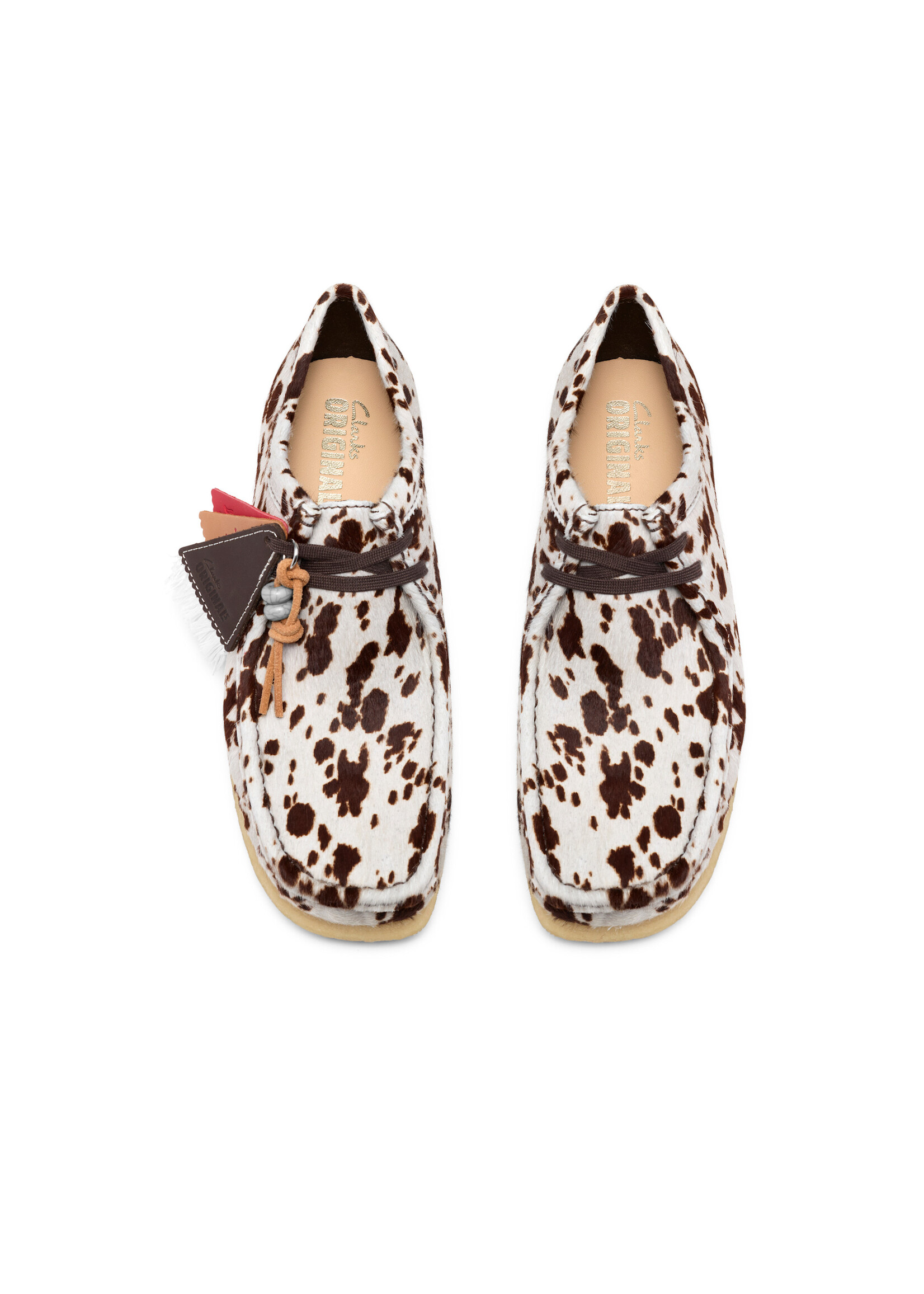 Clarks Originals Wallabee Boot – Brown Cow Print (Blanch Yu Collab) – SKU 26327520