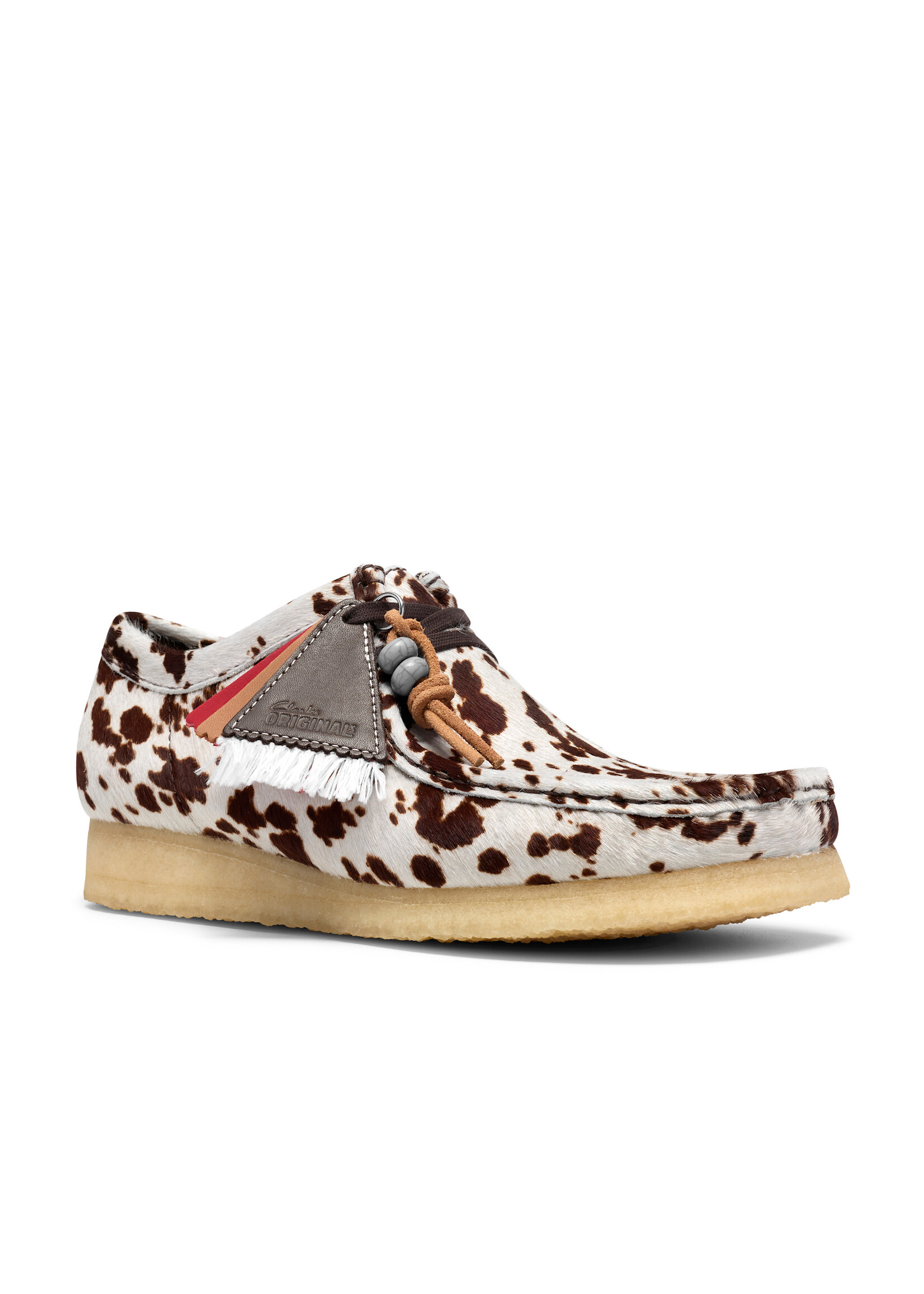 Clarks Originals Wallabee Boot – Brown Cow Print (Blanch Yu Collab) – SKU 26327520