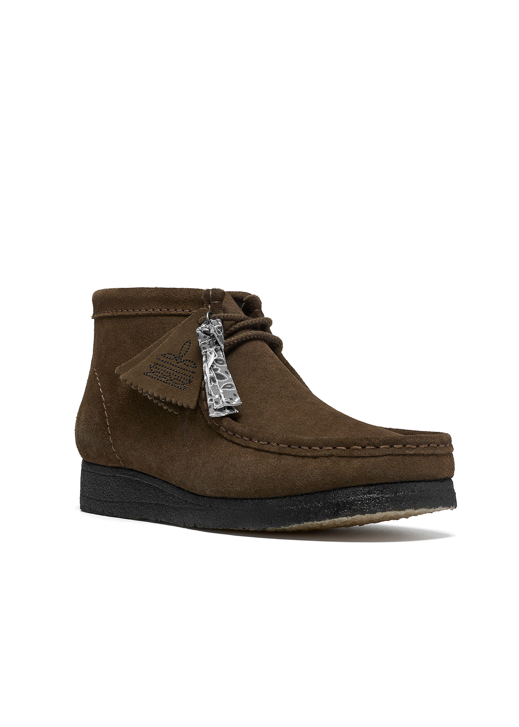 Clarks Originals Wallabee Boot – Dark Olive Suede – SKU 26327622