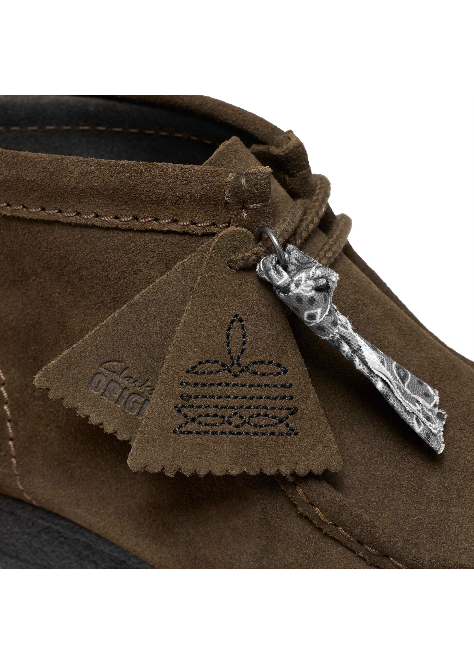 Clarks Originals Wallabee Boot – Dark Olive Suede – SKU 26327622