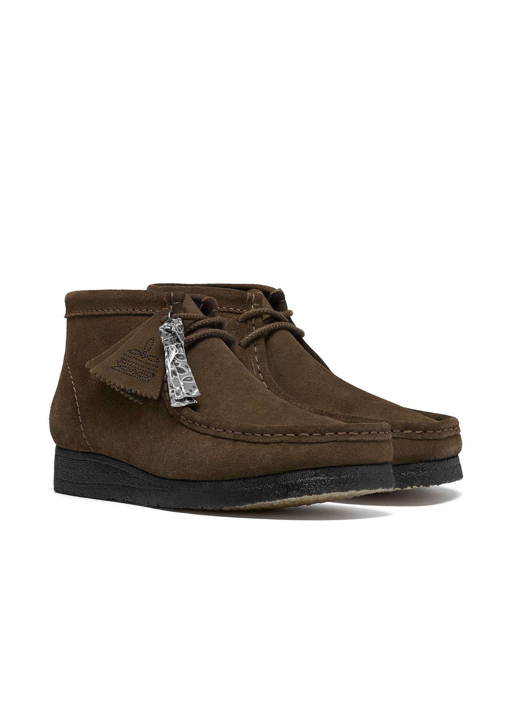 Clarks Originals Wallabee Boot – Dark Olive Suede – SKU 26327622