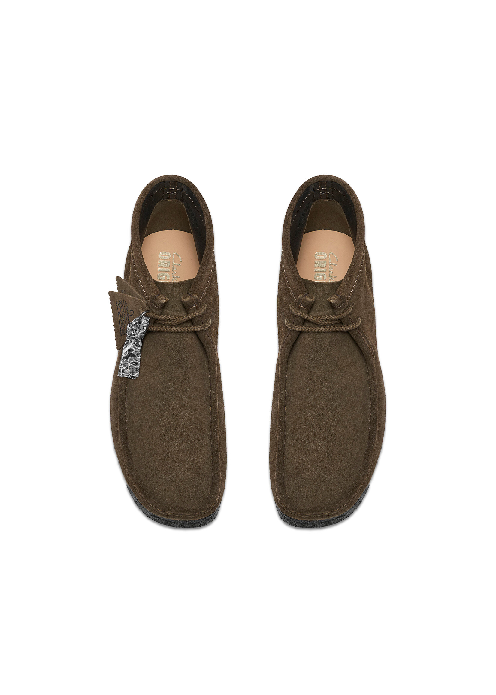 Clarks Originals Wallabee Boot – Dark Olive Suede – SKU 26327622