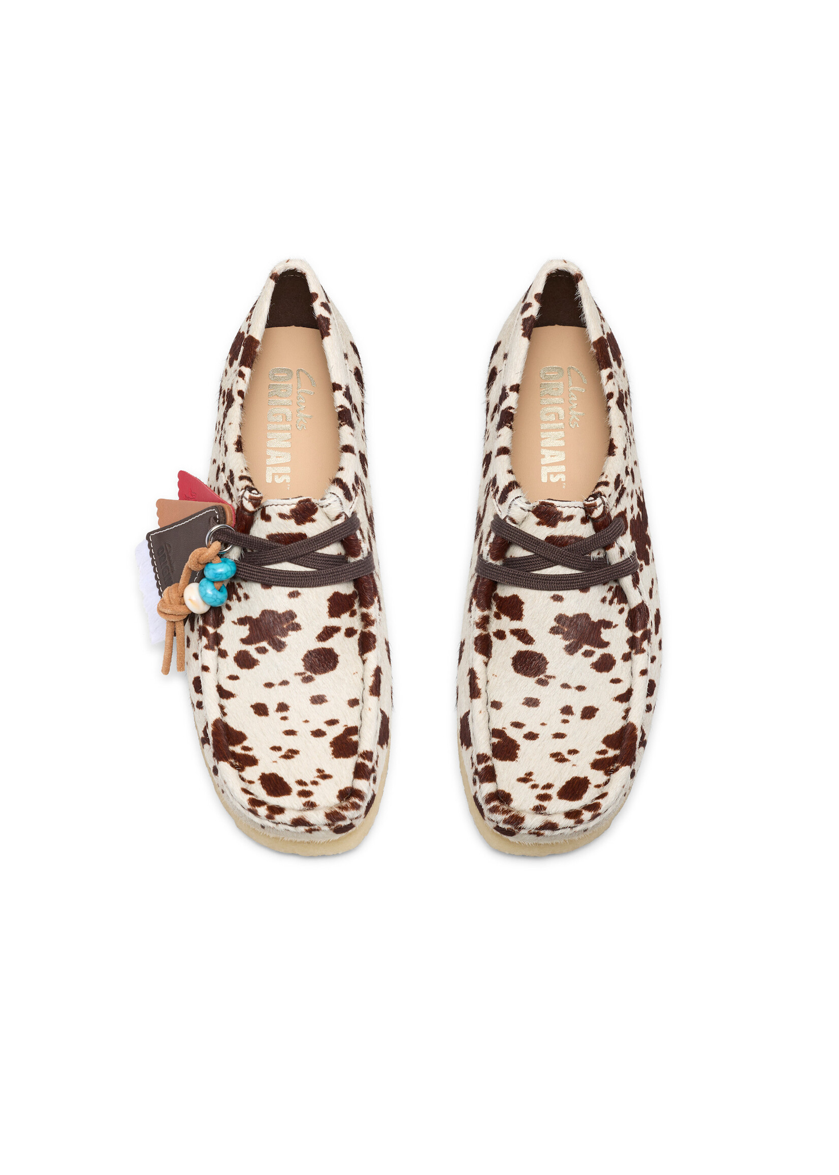 Clarks Originals Wallabee Boot – Brown Cow Print (Women's, Blanch Yu Collab) – SKU 26328442
