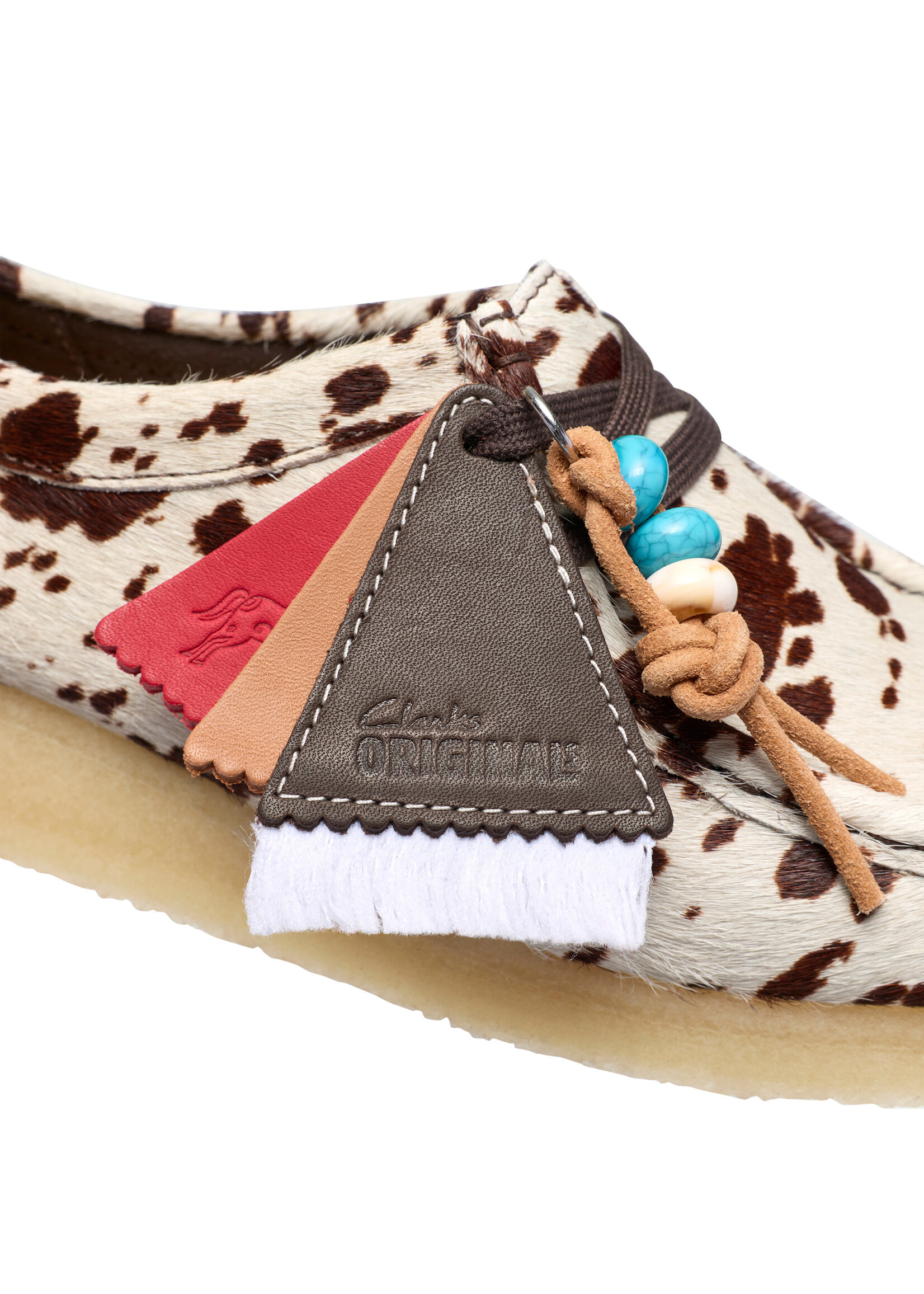 Clarks Originals Wallabee Boot – Brown Cow Print (Women's, Blanch Yu Collab) – SKU 26328442