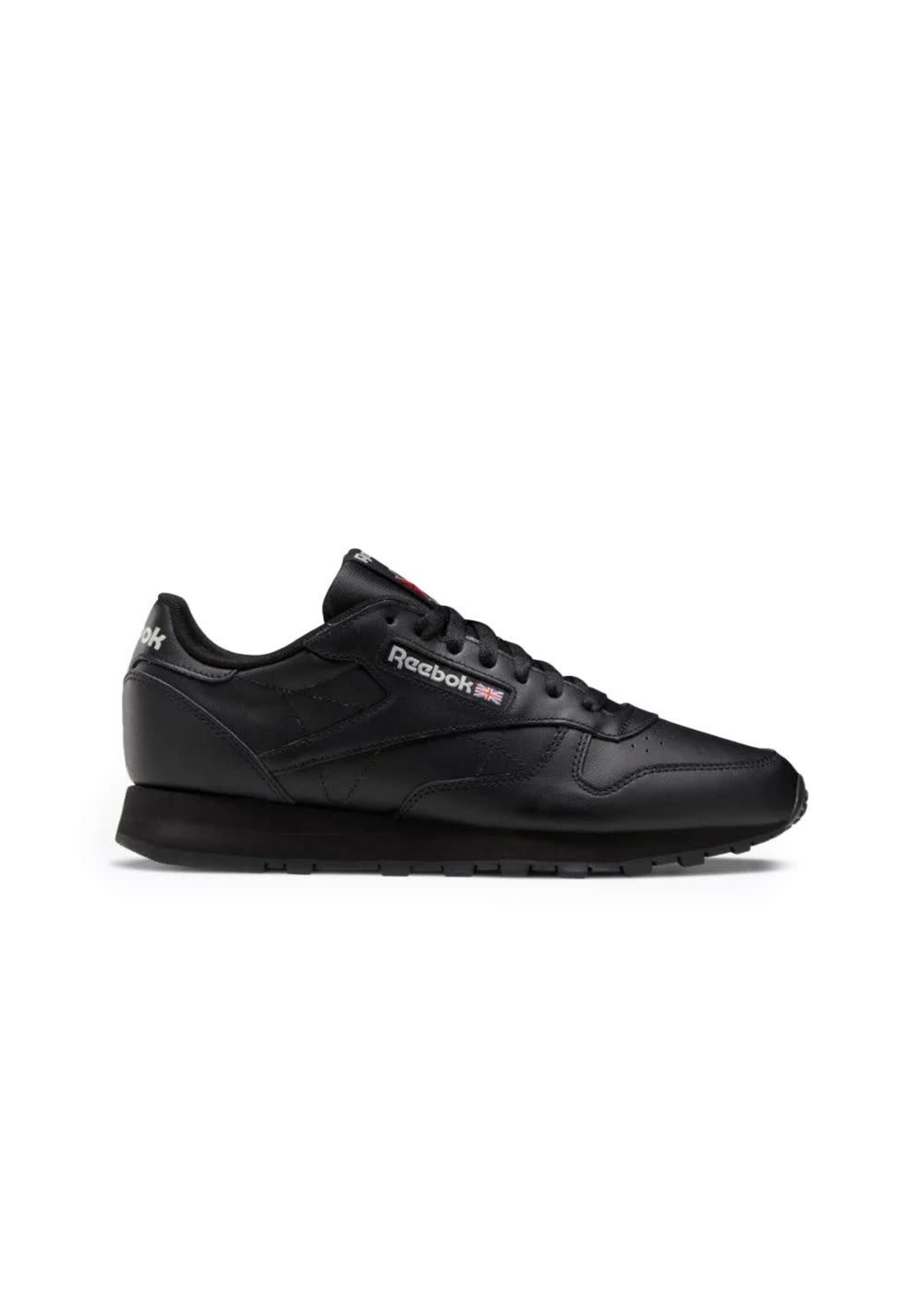 Reebok Men's British flag Classic Leather - Full Black | Unisex | 100008494 C Black/Black/PuGr