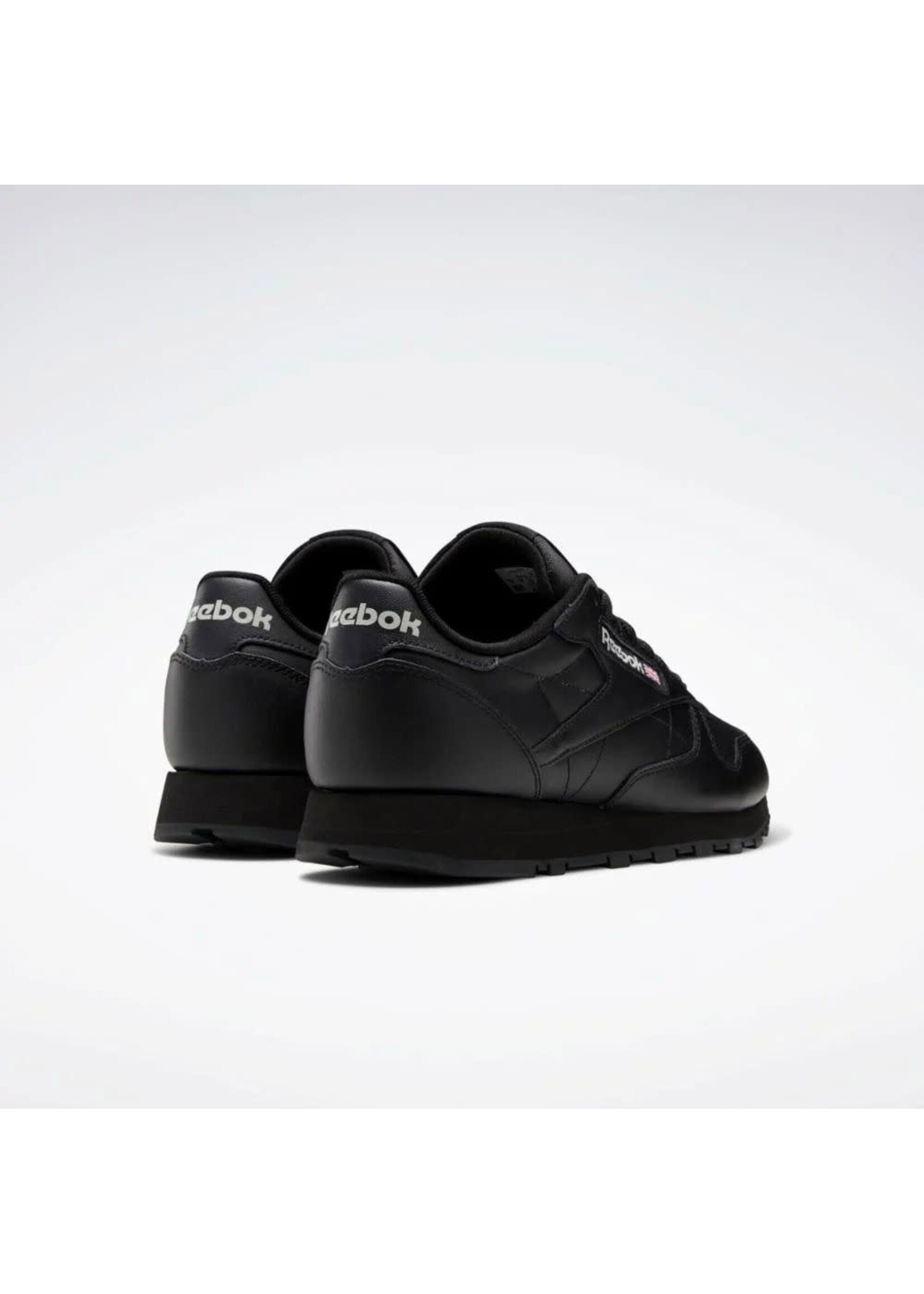 Reebok Men's British flag Classic Leather - Full Black | Unisex | 100008494 C Black/Black/PuGr