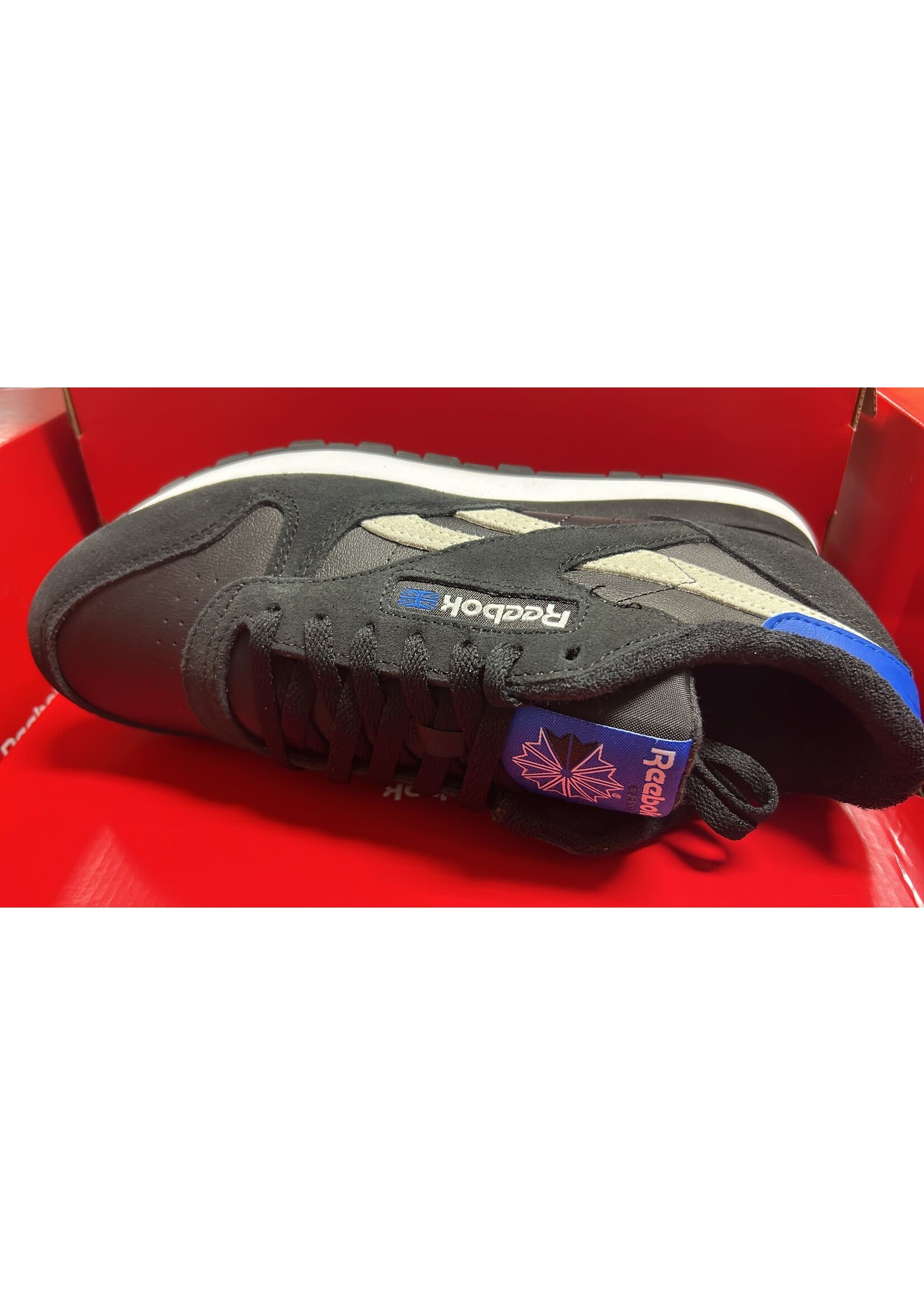 Reebok Men's British flag Classic Leather - Black/Black/White | Unisex | 100209514