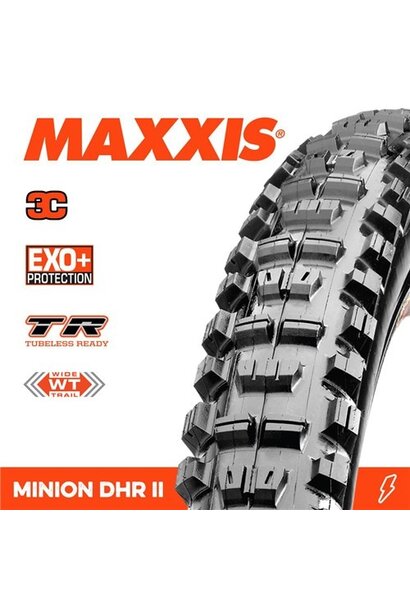 MINION DHR II 29 X 2.40 WT 3C GRIP EXO+ TR FOLD 60TPI E-25