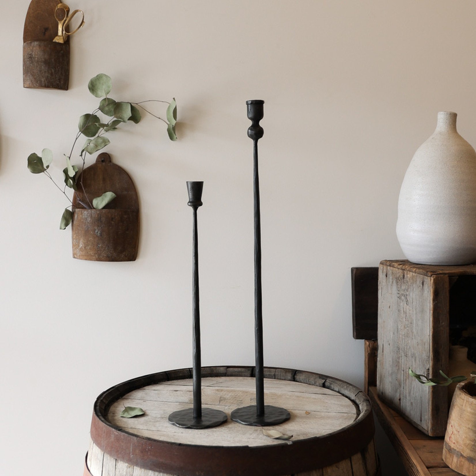 WROUGHT IRON TAPER CANDLE HOLDERS - ILLYRIA STUDIO & SHOP