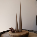 LINEN GREY CONE CANDLE