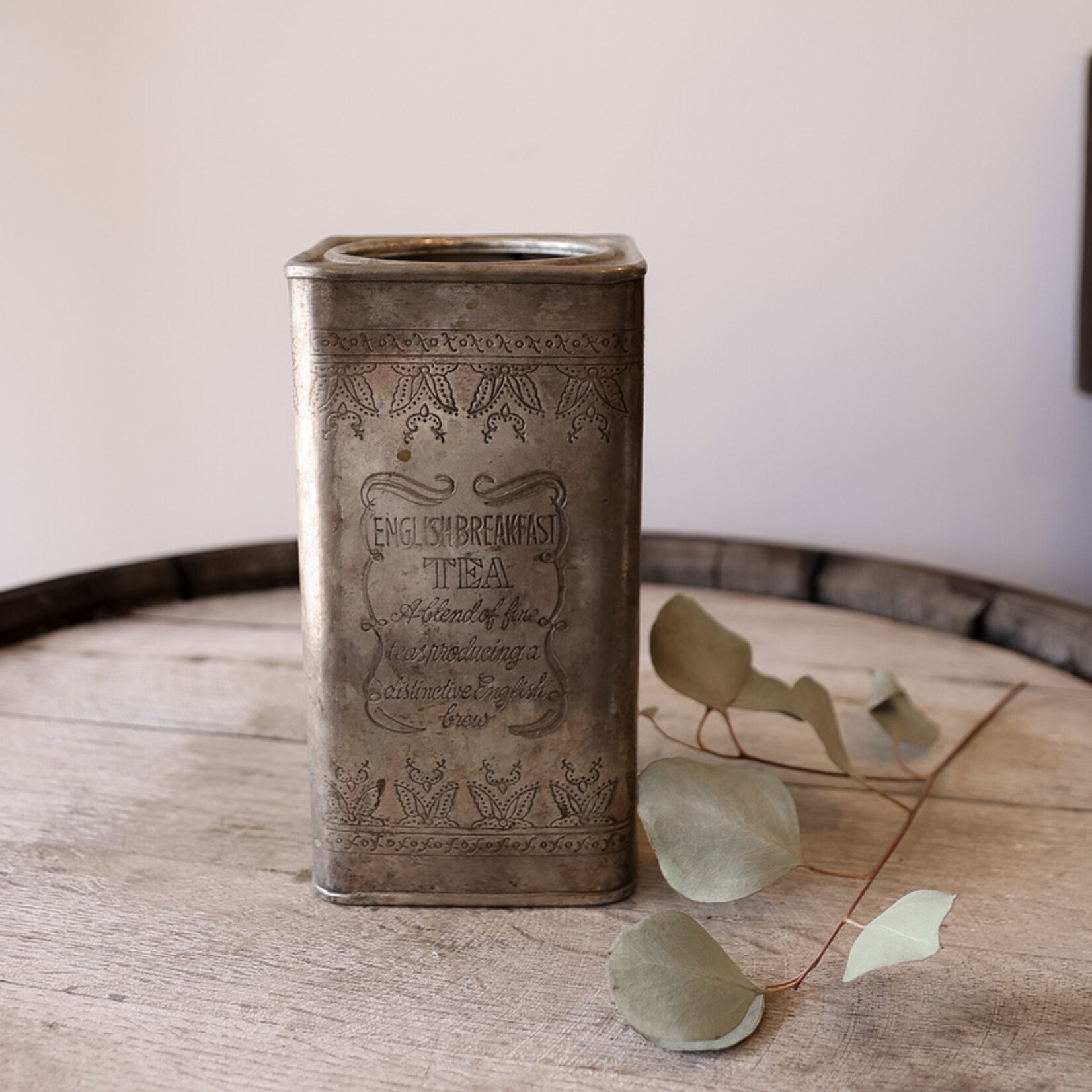 PROVENCE SILVER PLATED TEA CADDY