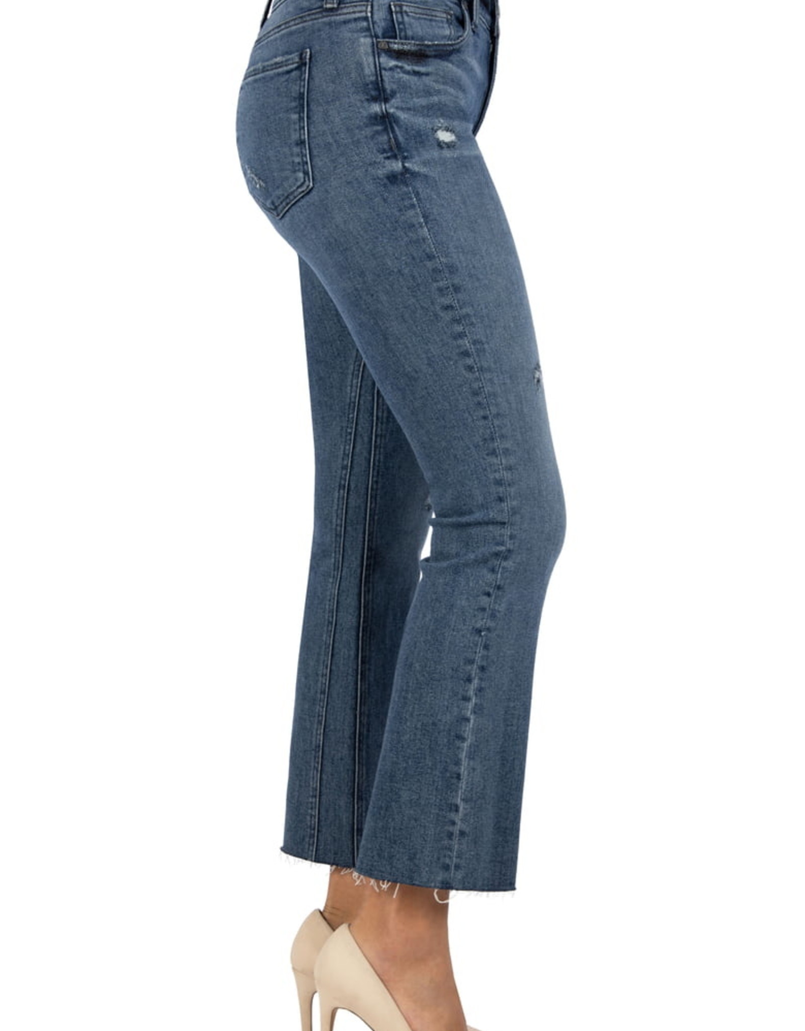 kut from the kloth kelsey high rise ankle flare
