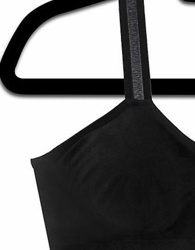 Strap-It Black Bra/Sheer (One Size)