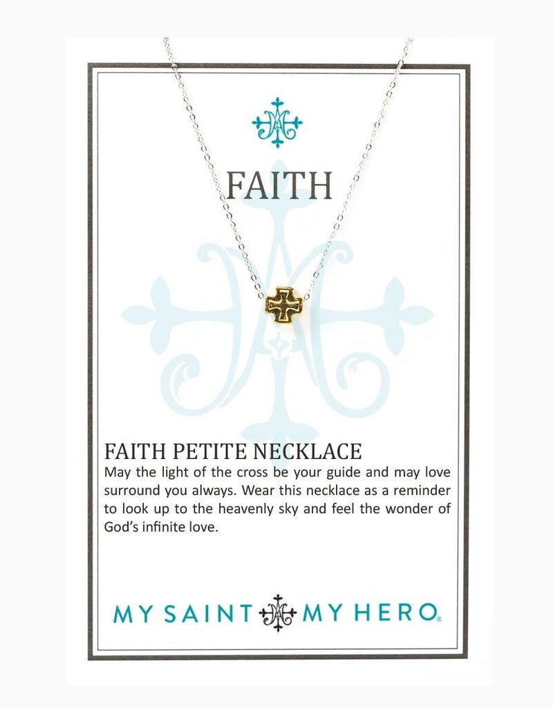 My Saint My Hero Faith Petite Necklace (Gold)