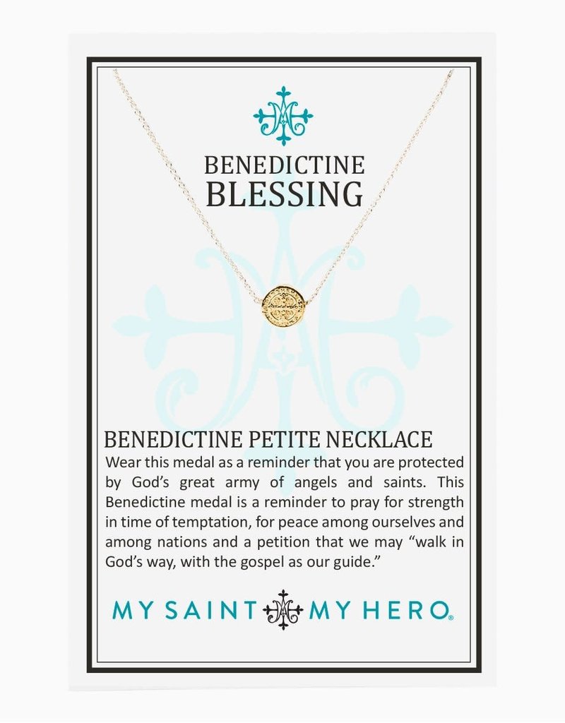 My Saint My Hero Benedictine Petite Necklace (Silver)