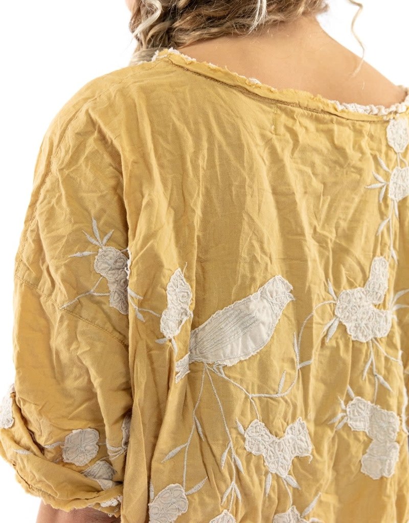 Magnolia Pearl Bird Artist Smock Dress (Marigold)