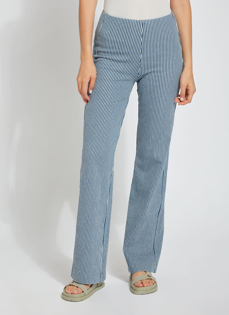 Denim Trouser Pattern (Mid Wash Stripe 