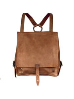 Embrazio Revival Small Leather Backpack Cognac