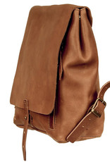 Embrazio Revival Small Leather Backpack (Cognac)