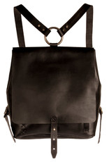 Embrazio Revival Small Leather Backpack (Black)