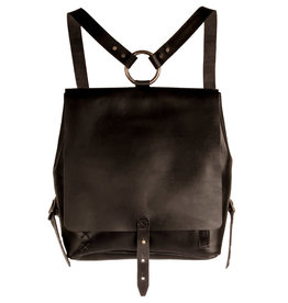 Embrazio Revival Small Leather Backpack Black