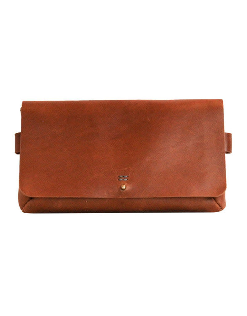 Embrazio Amelia Leather Sling/Belt Bag (Cognac)