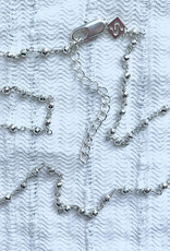 Embrazio Emily 16"  Rosary Chain (Silver Pyrite)