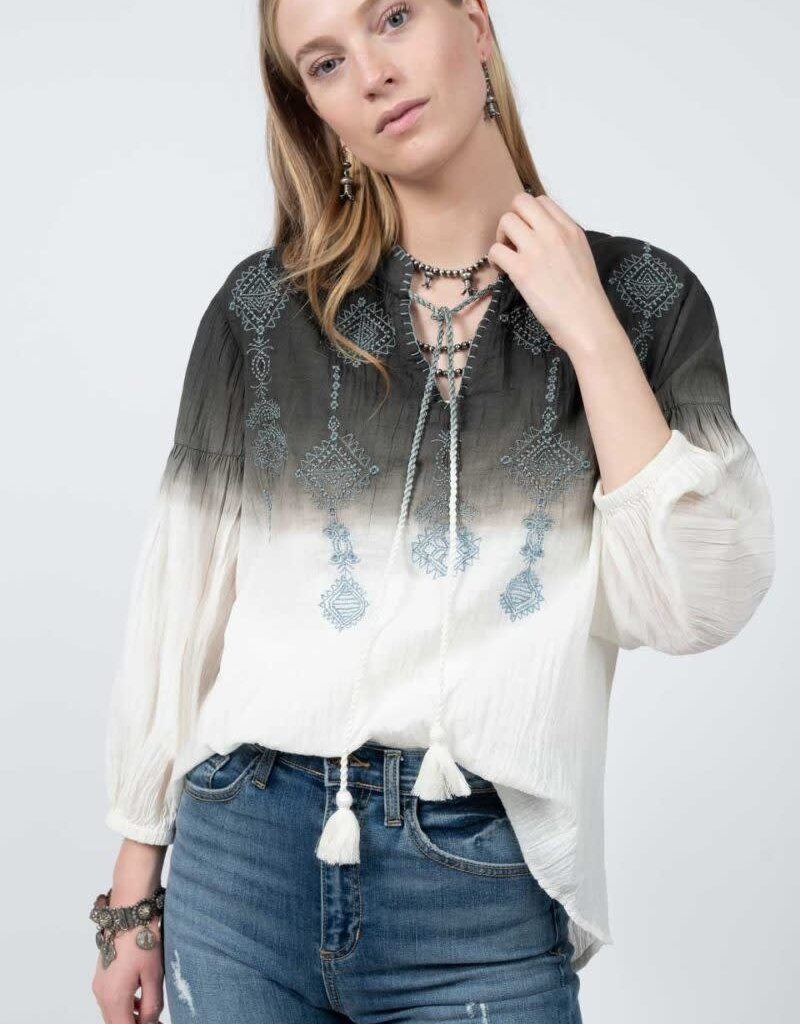 Ivy Jane Ombre Embroidered Top