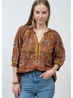 Ivy Jane Batik Floral Embroidered Top