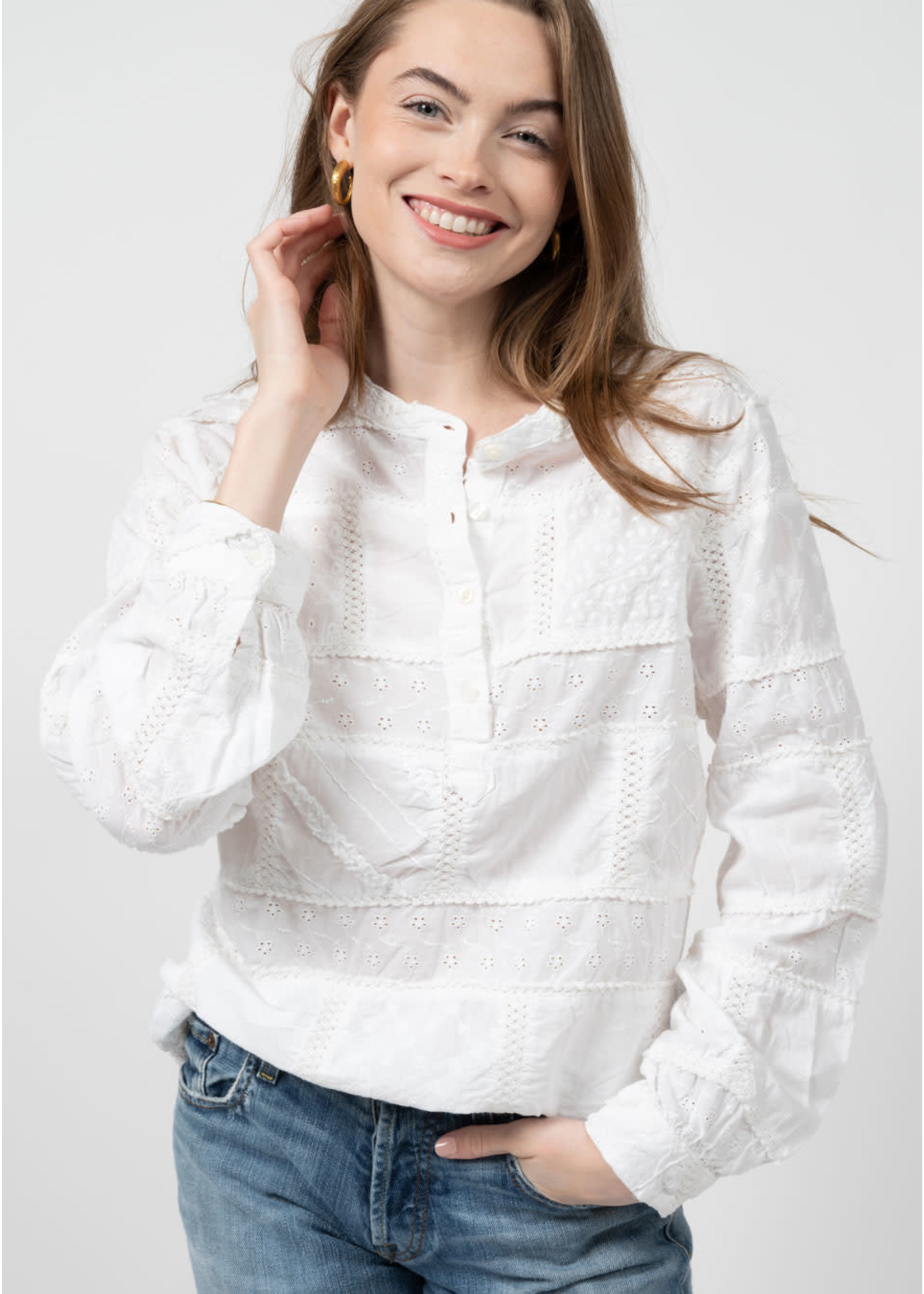 Ivy Jane Patched Eyelet Top