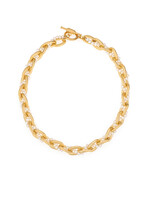 FRENCH KANDE GOLD LOURDES CHAIN WITH WOVEN MICRO PEARLS