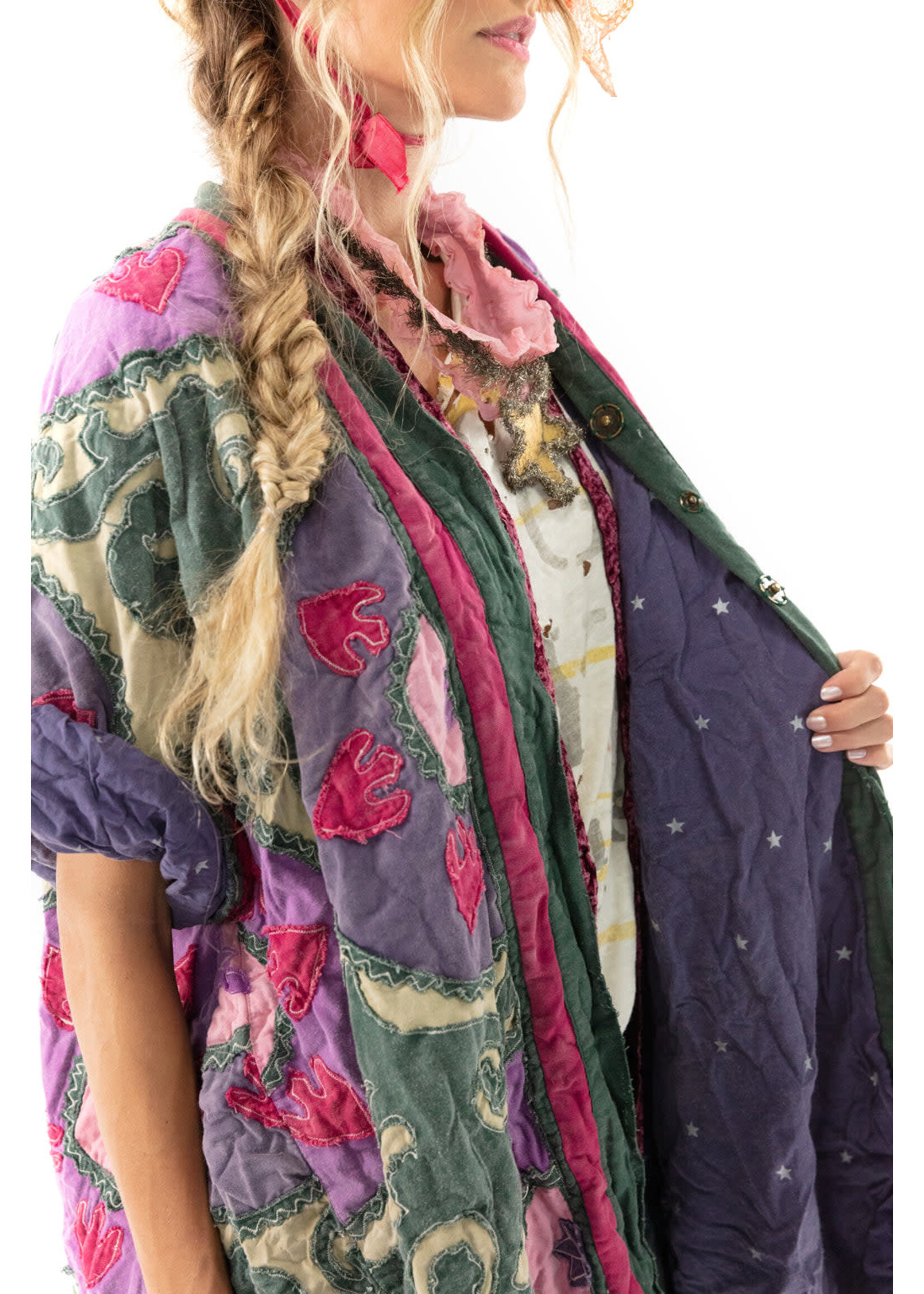 Magnolia Pearl Applique Hippie Coat (Bazaar) O/S