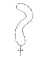 FRENCH KANDE Silverite & Silver Hieshi w/ Lyon Chain & Austrain Crystal